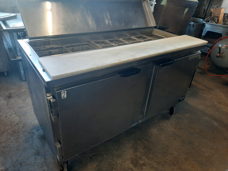 used three compartment steam table